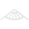Ekena Millwork Pitch Classic Wagon Wheel Architectural Grade PVC Gable Pediment, 36"W x 13 1/2"H x 1"P (9/12) GPP036X014X100CWW - alternate 5